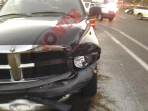Photo from a previous crash involving Hubbard's Dodge Ram Truck