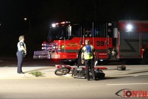 Largo Fire Rescue onscene on motorcycle crash on Ulmerton Road